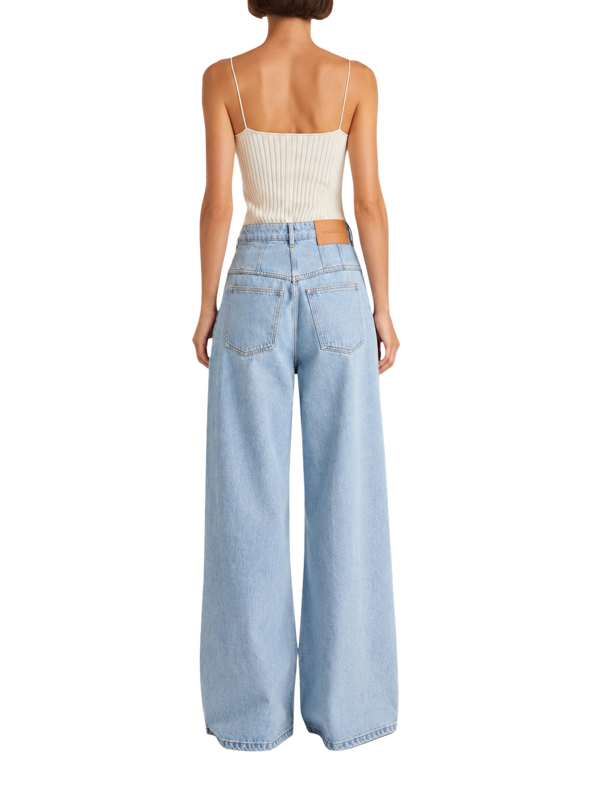 Denim flared trousers - Blue