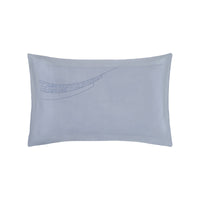 Taie d'oreiller Ernest en satin de coton - Bleu