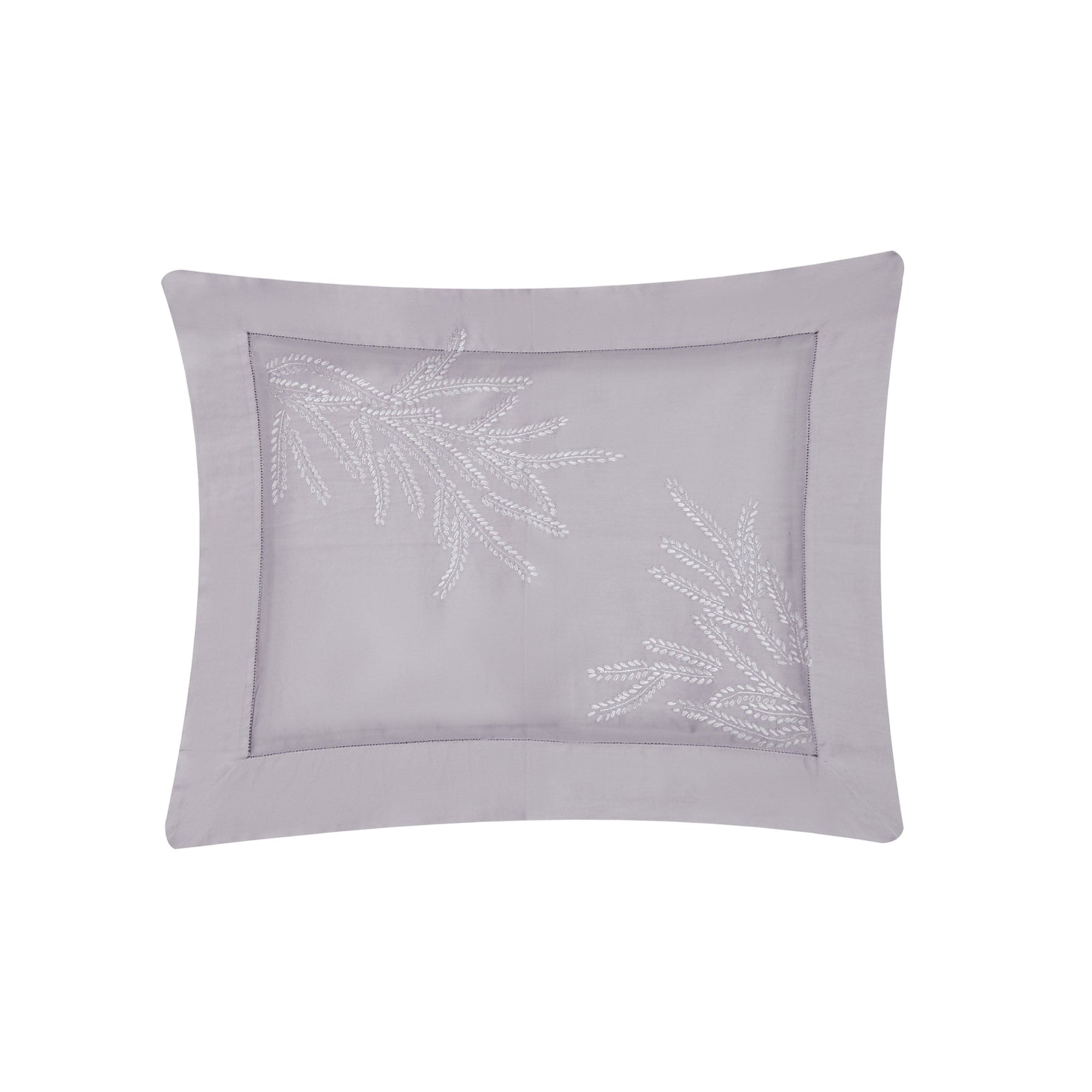 Taie d'oreiller Mimosa en satin de coton - Ivoire