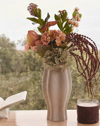 Vase Joanar en céramique - Taupe