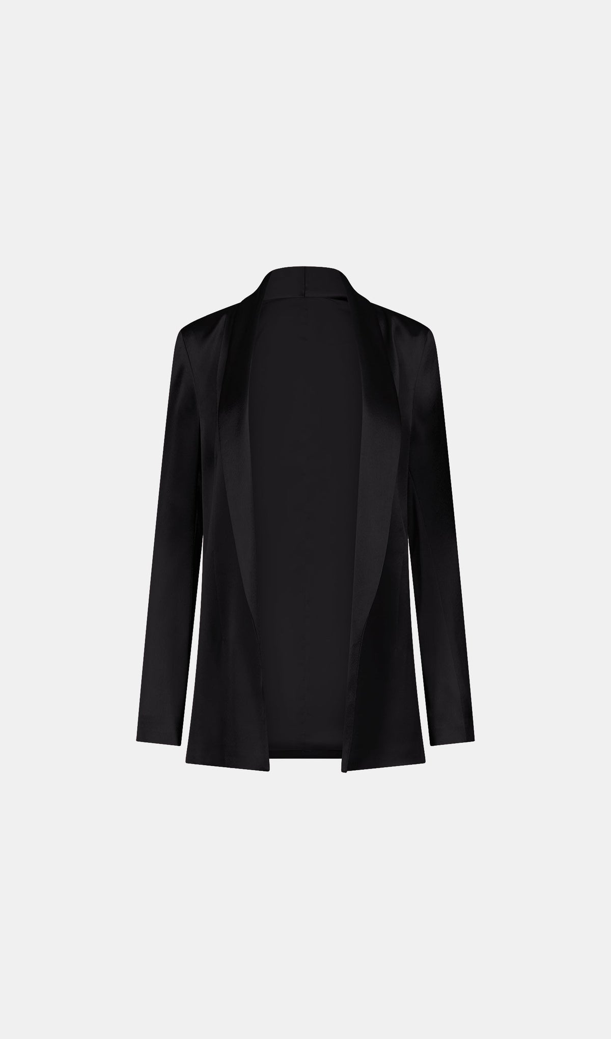 Julianne Satin Blazer - Black