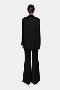 Julianne Satin Blazer - Black