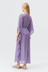 Caftan June ceinturé - Viola