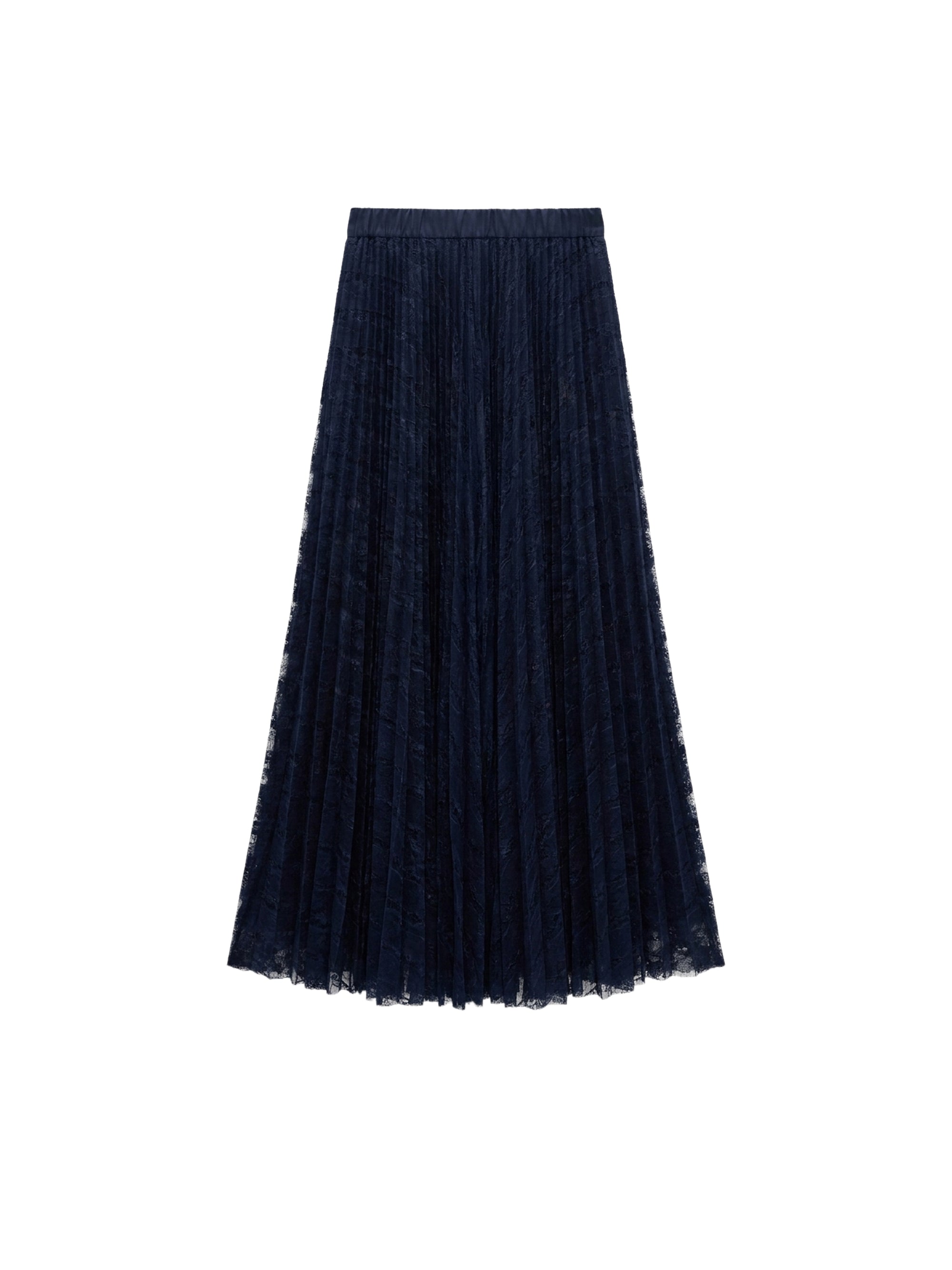 Jupe longue en organza - Blu