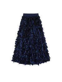 Jupe avec plumes - Blu Cangiante