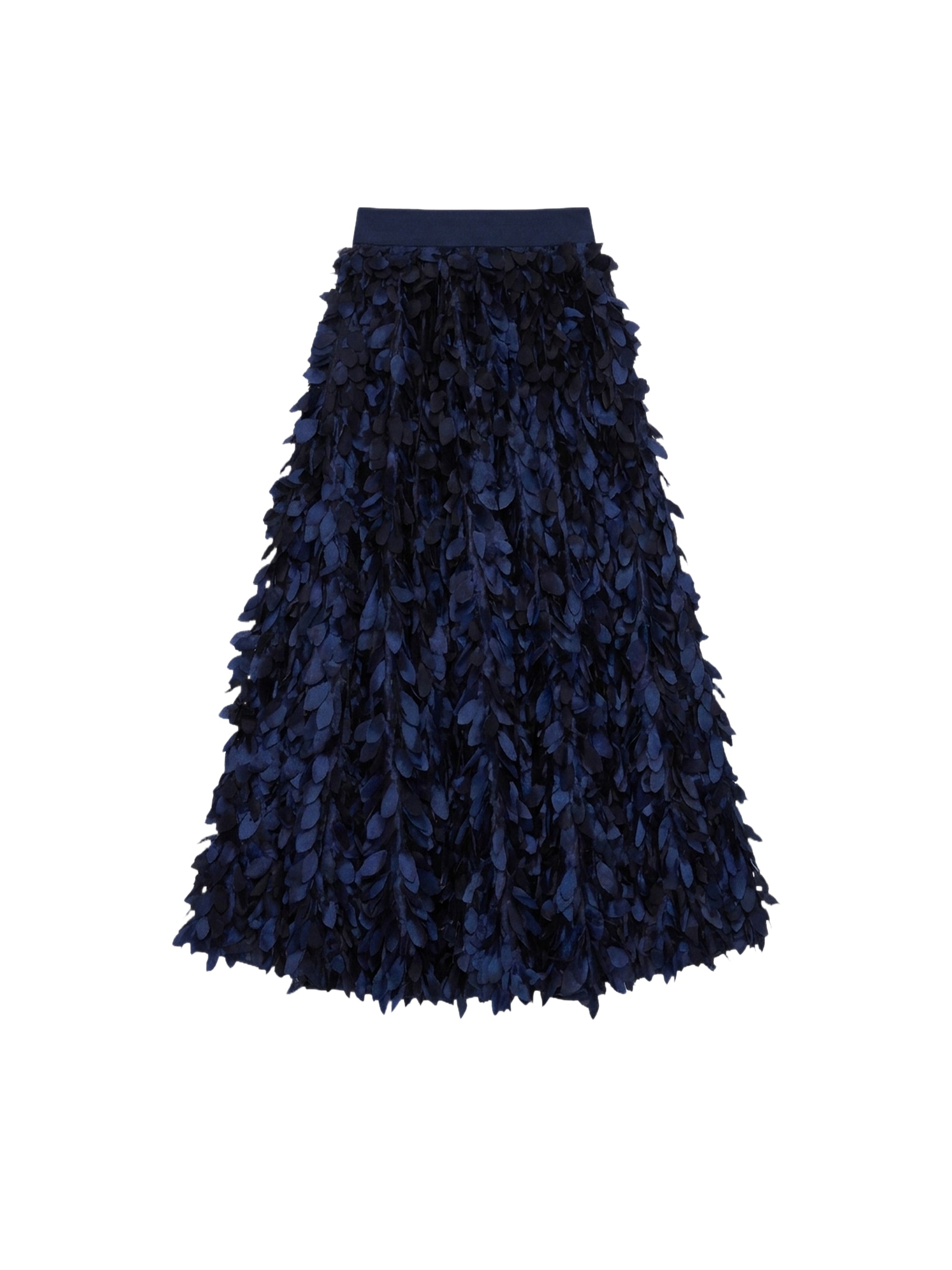 Jupe avec plumes - Blu Cangiante