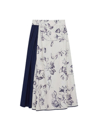 Jupe fleurs avec 2 panneaux - Vaniglia & Blu