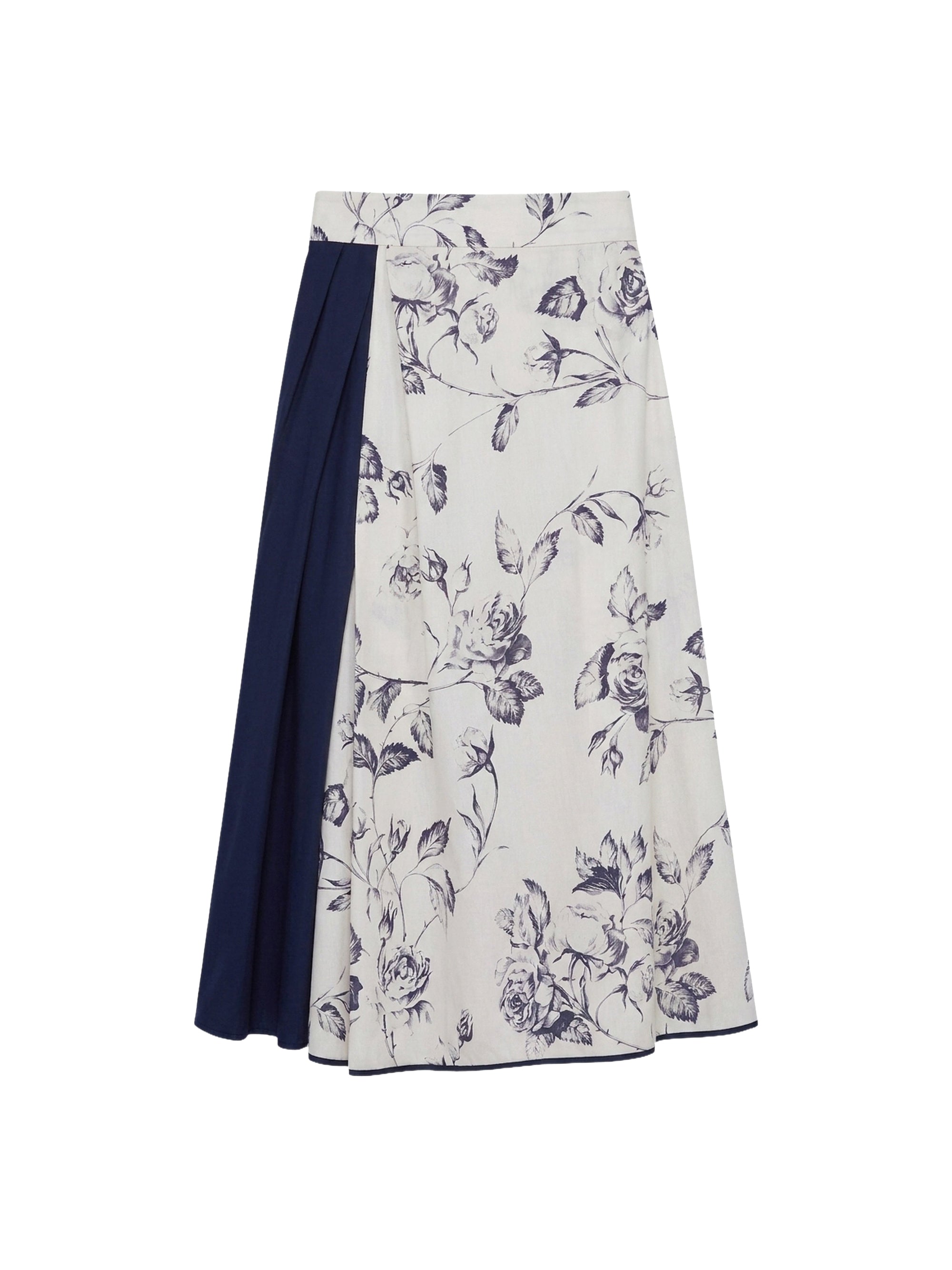 Jupe fleurs avec 2 panneaux - Vaniglia & Blu