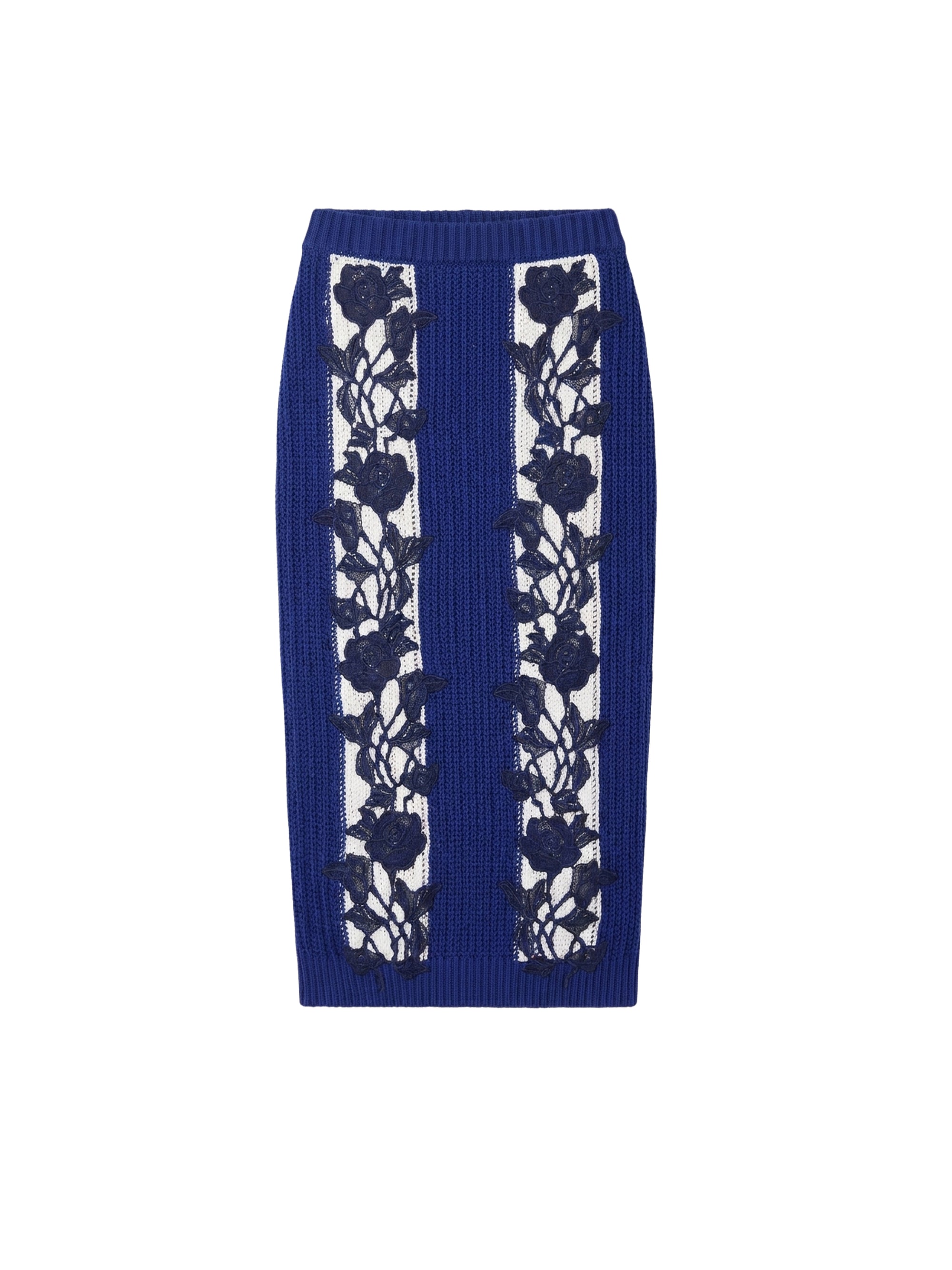 Jupe en tweed - Blu & Avorio