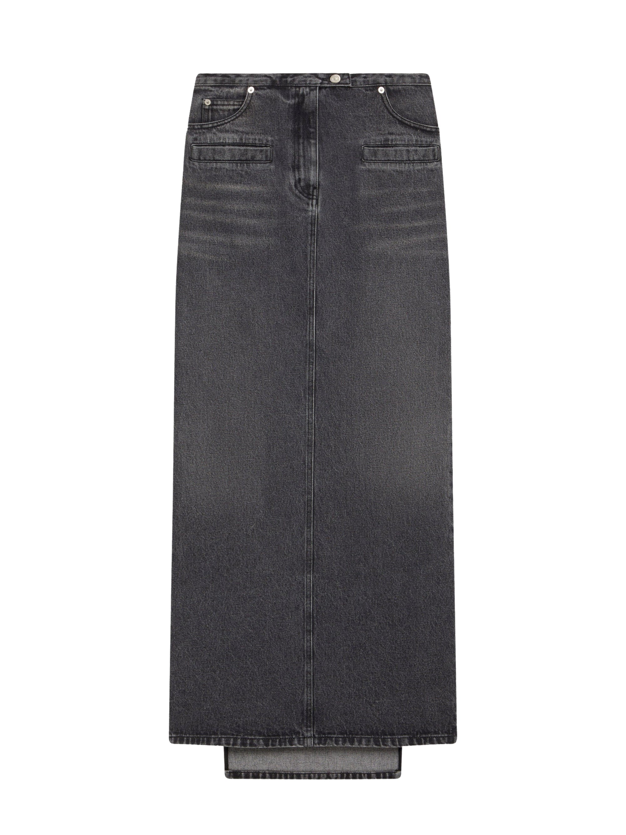 1pcs RELIQUAT 190€ / Jupe denim héritage - Stonewashed grey