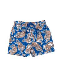 Short de bain à taille élastiquée - Wave Blue