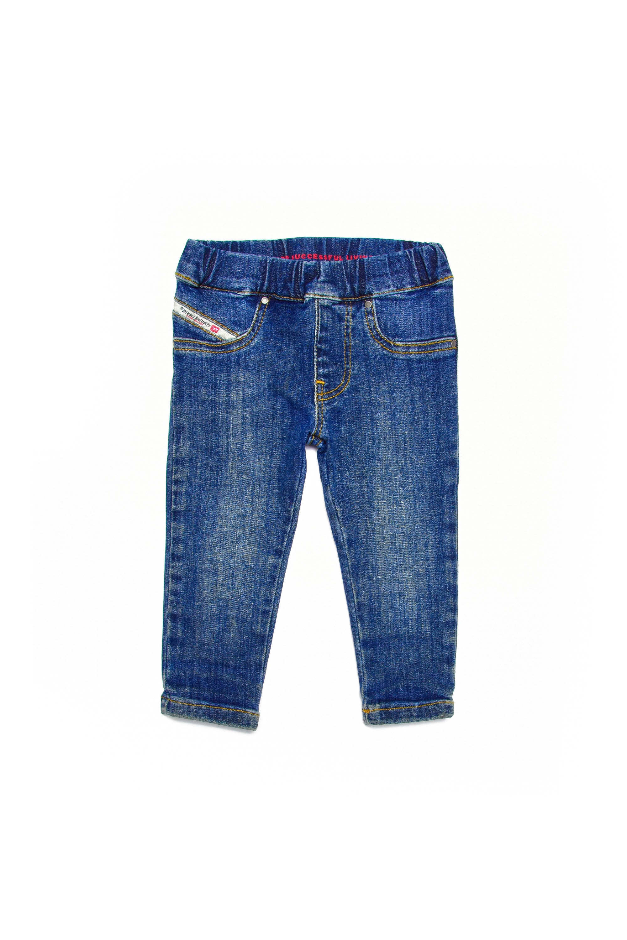 Pantalon délavé en denim - Denim