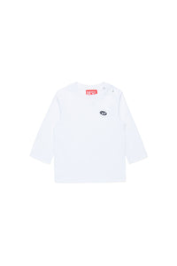 T-shirt à manches longues avec logo - Bianco