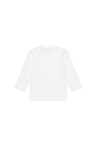 T-shirt à manches longues avec logo - Bianco