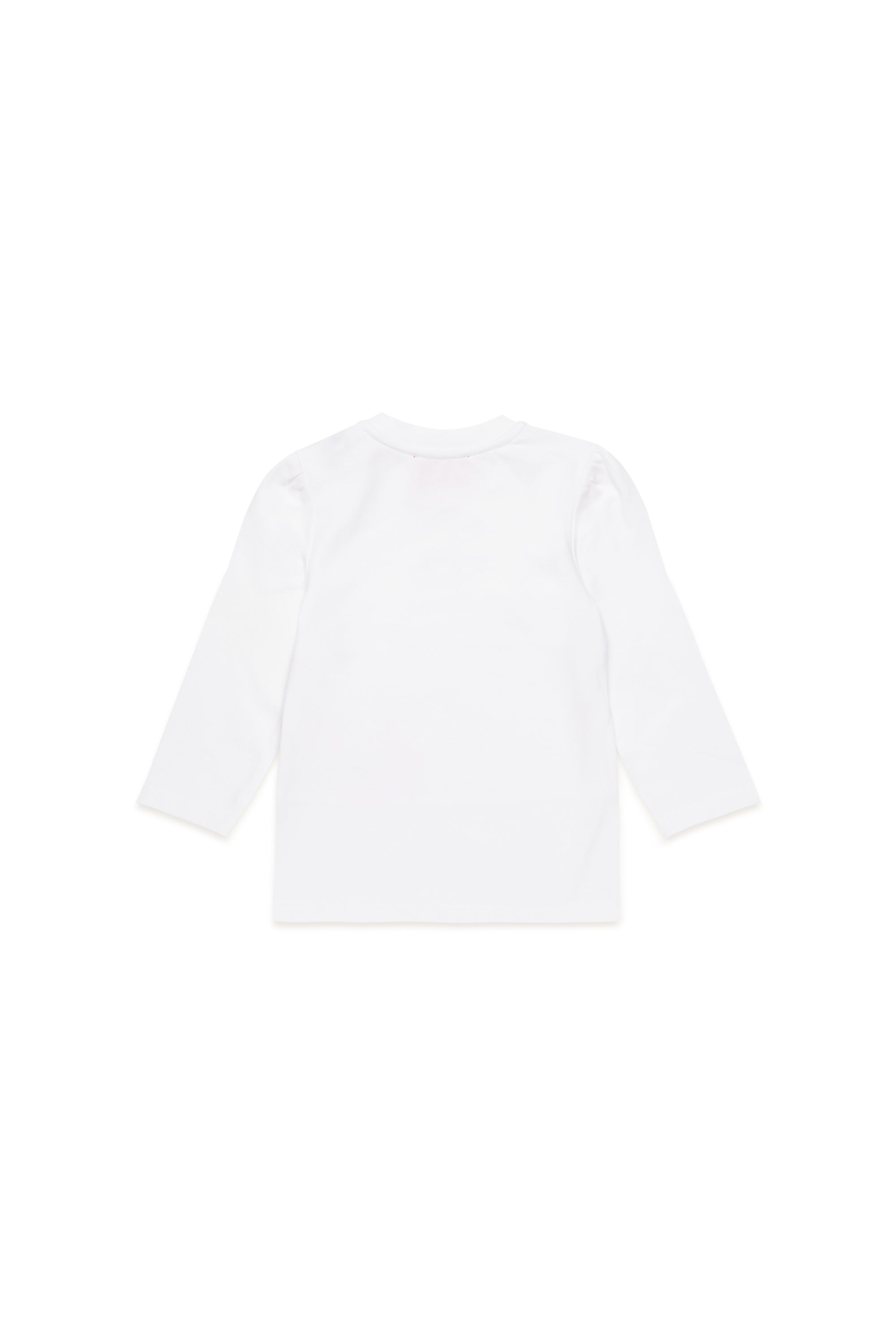 T-shirt à manches longues avec logo - Bianco