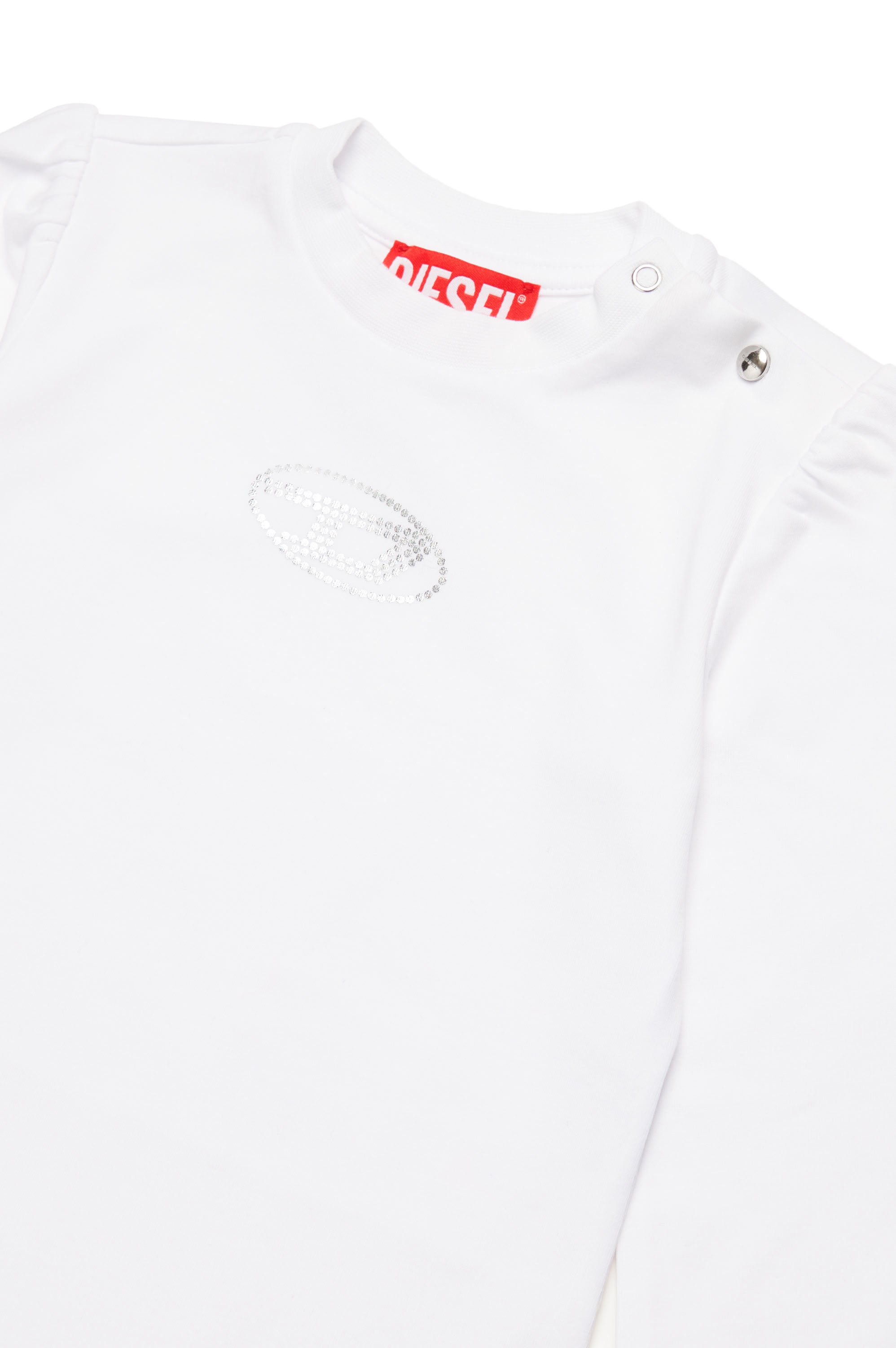 T-shirt à manches longues avec logo - Bianco