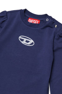 T-shirt à manches longues avec logo - Peacoat