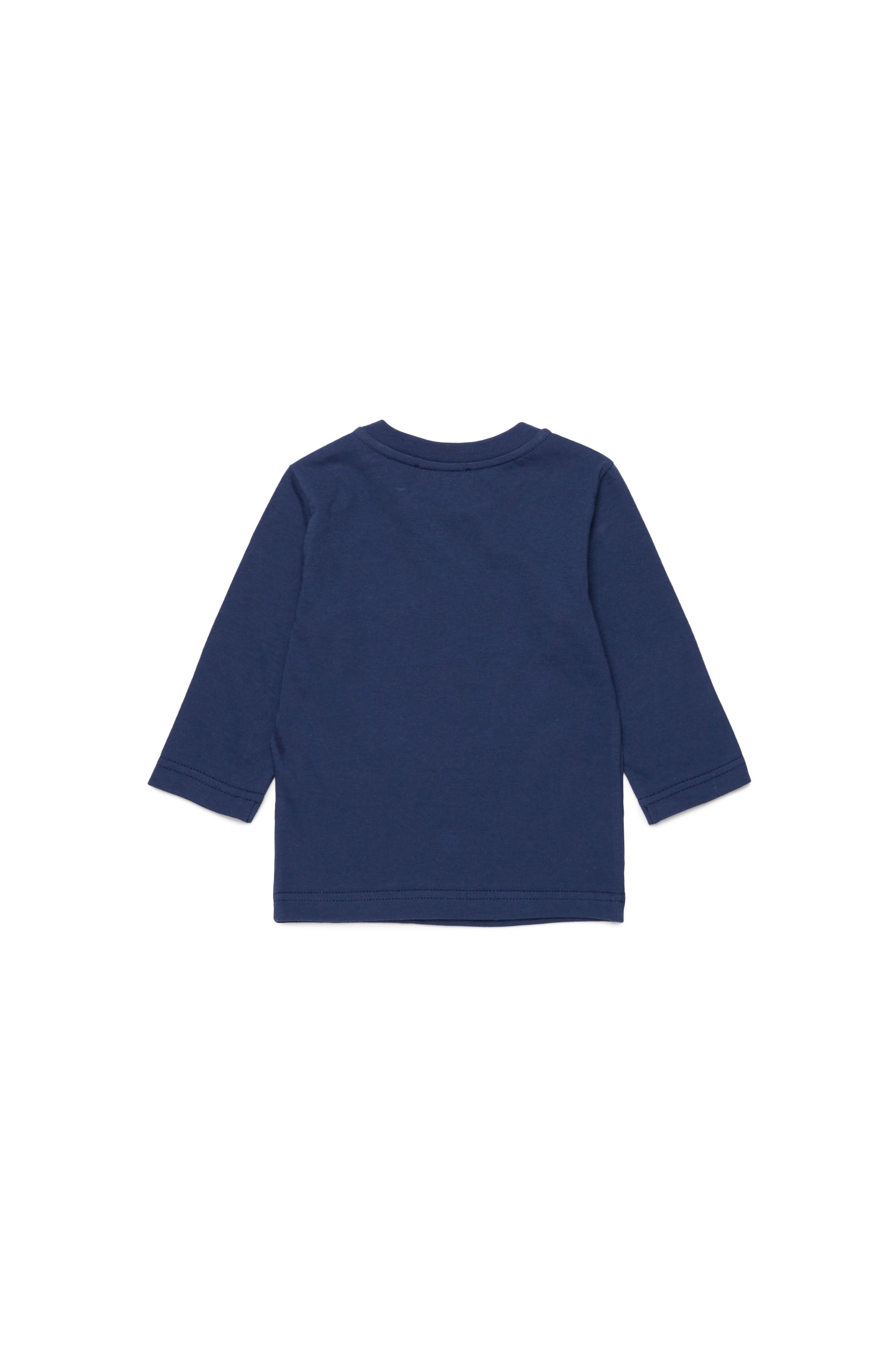 T-shirt à manches longues avec logo - Peacoat