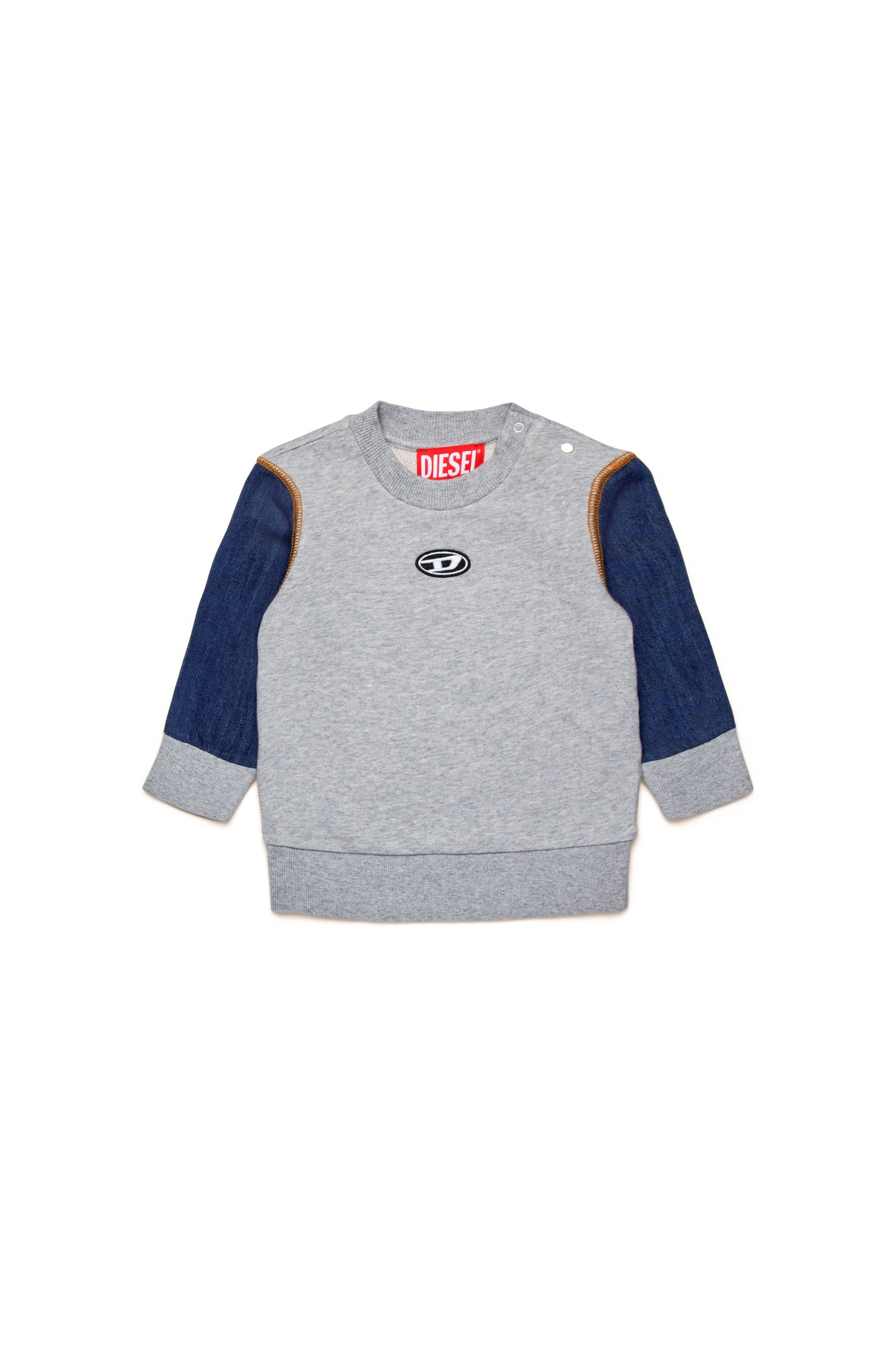 Pull avec logo imprimé - Grigio Melange Nuovo