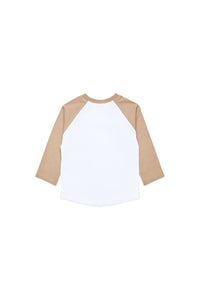 T-shirt à manches longues imprimé - Bianco