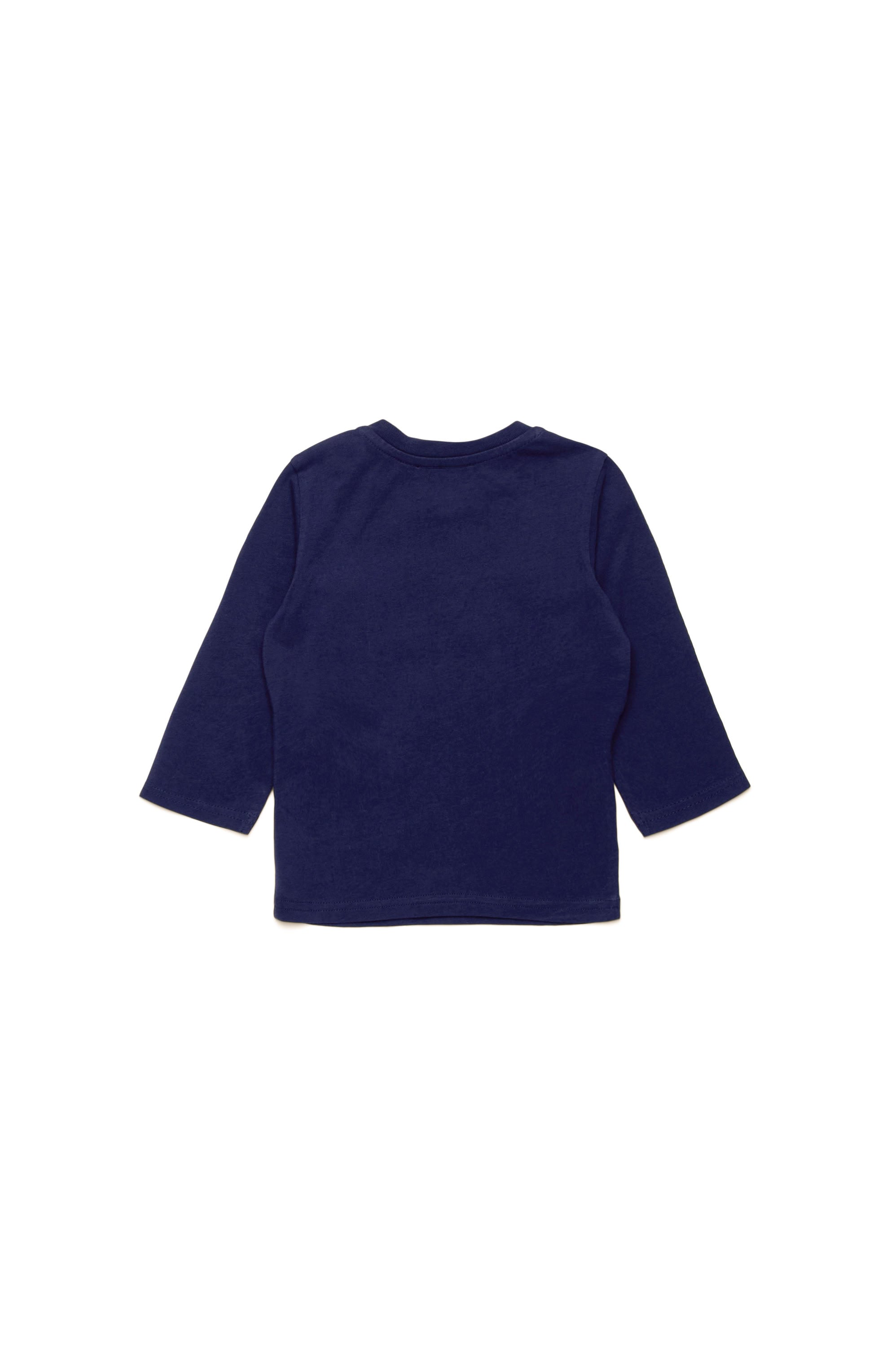 Long-sleeved printed T-shirt - Peacoat