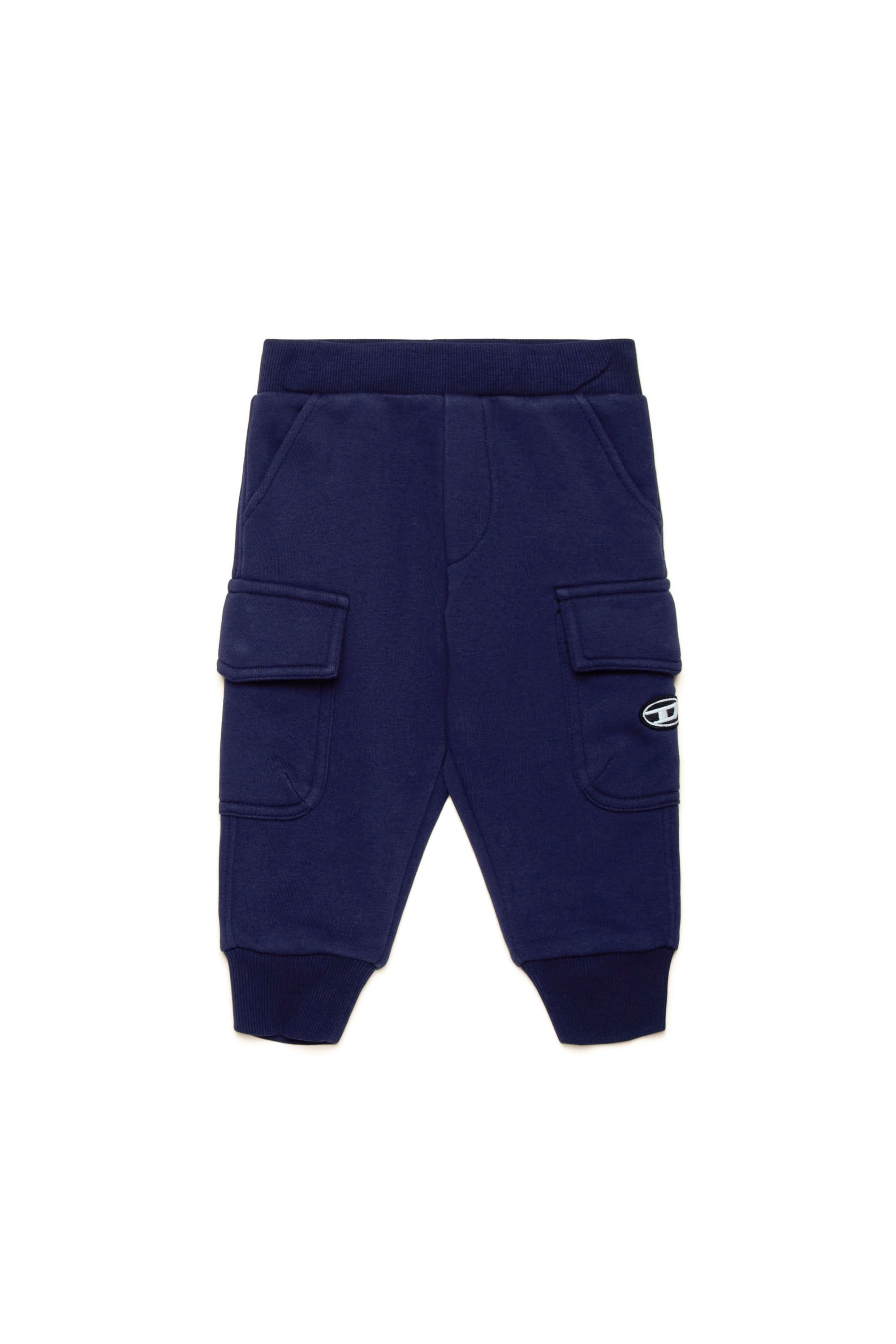 Track trousers with elasticated waistband - Peacoat