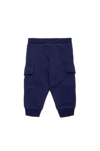 Track trousers with elasticated waistband - Peacoat