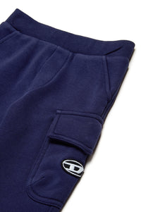 Track trousers with elasticated waistband - Peacoat