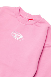 Pull avec logo imprimé - Rose