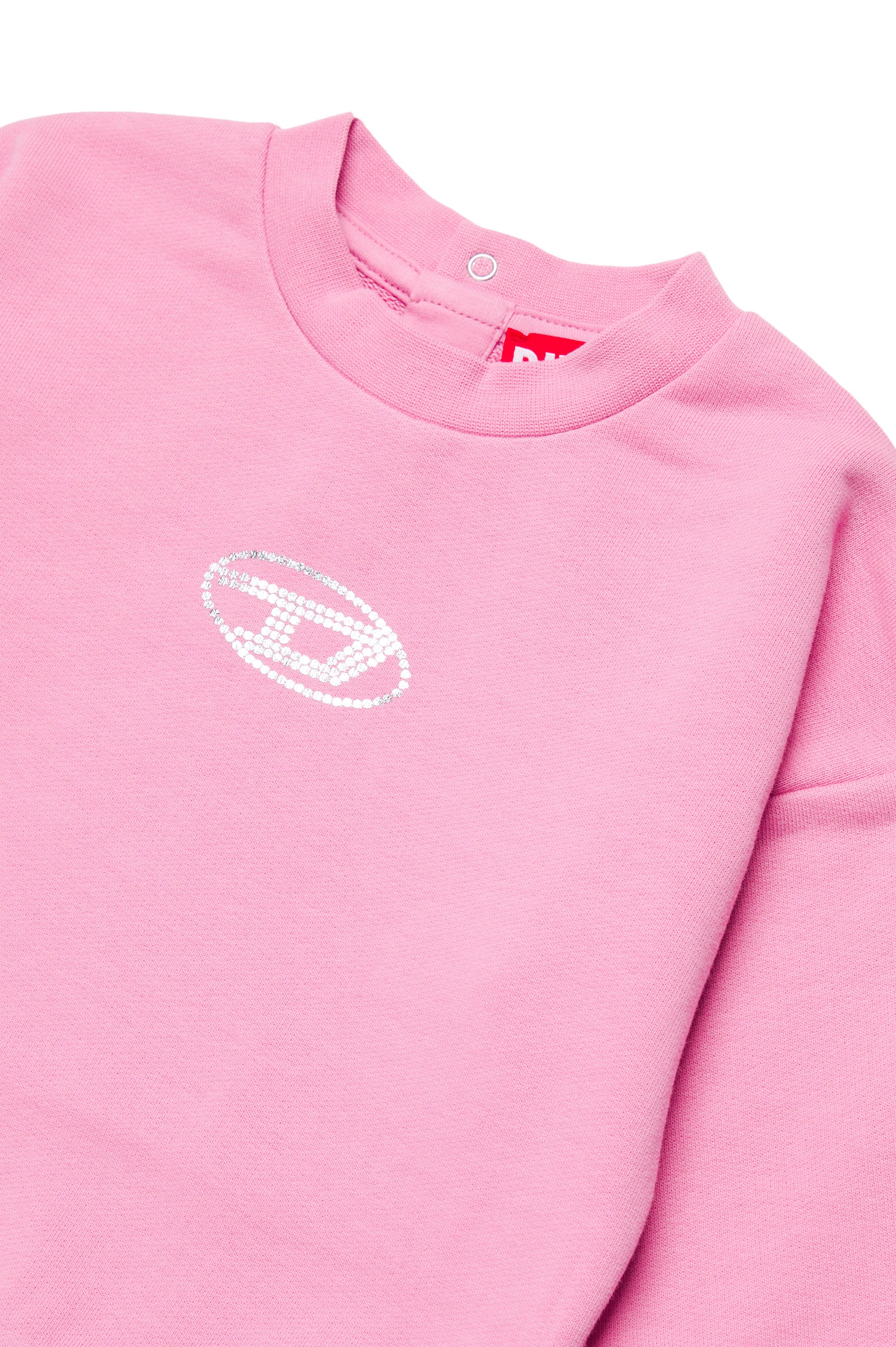 Pull avec logo imprimé - Rose