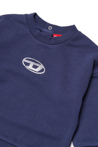 Pull avec logo imprimé - Peacoat
