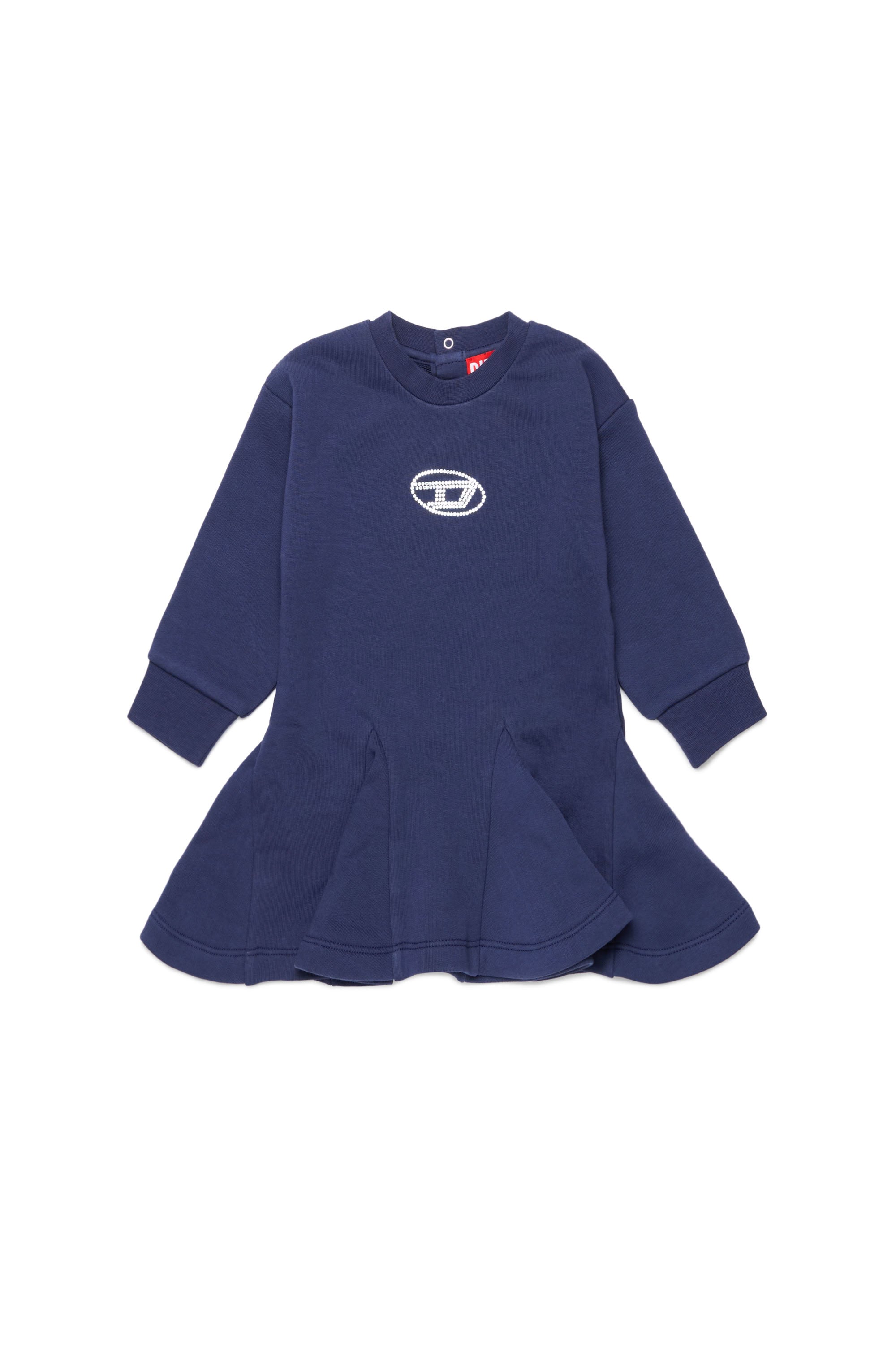 Dress with printed logo - Peacoat