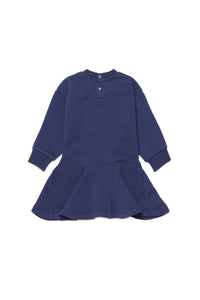 Dress with printed logo - Peacoat
