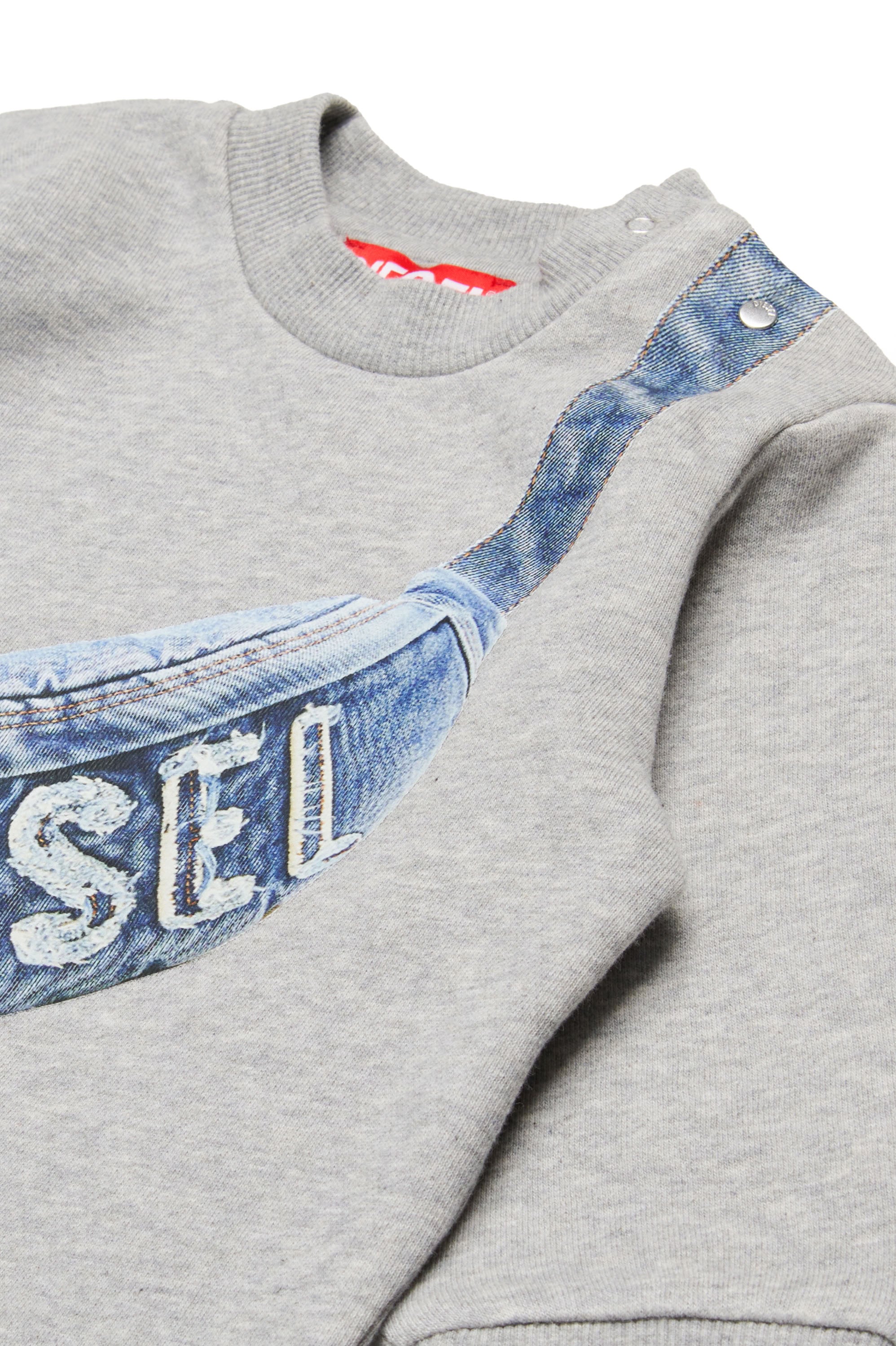 Pull à impression - Grigio Melange Nuovo