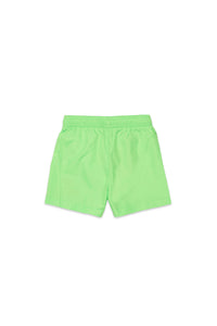 Short de bain à taille élastiquée - Green Fluo