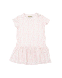 robe à imprimé monogramme - Naturel