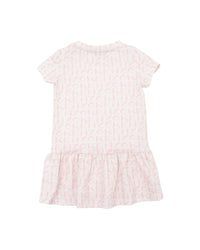 robe à imprimé monogramme - Naturel