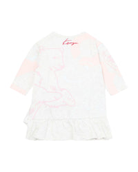 Robe à volants en coton - Agris Chiné