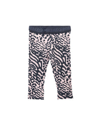 Legging à imprimé animal en coton - Rose Petale