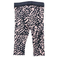 Legging à imprimé animal en coton - Rose Petale