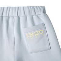 Cotton Bermuda shorts with side seam pockets - Glacier Blue