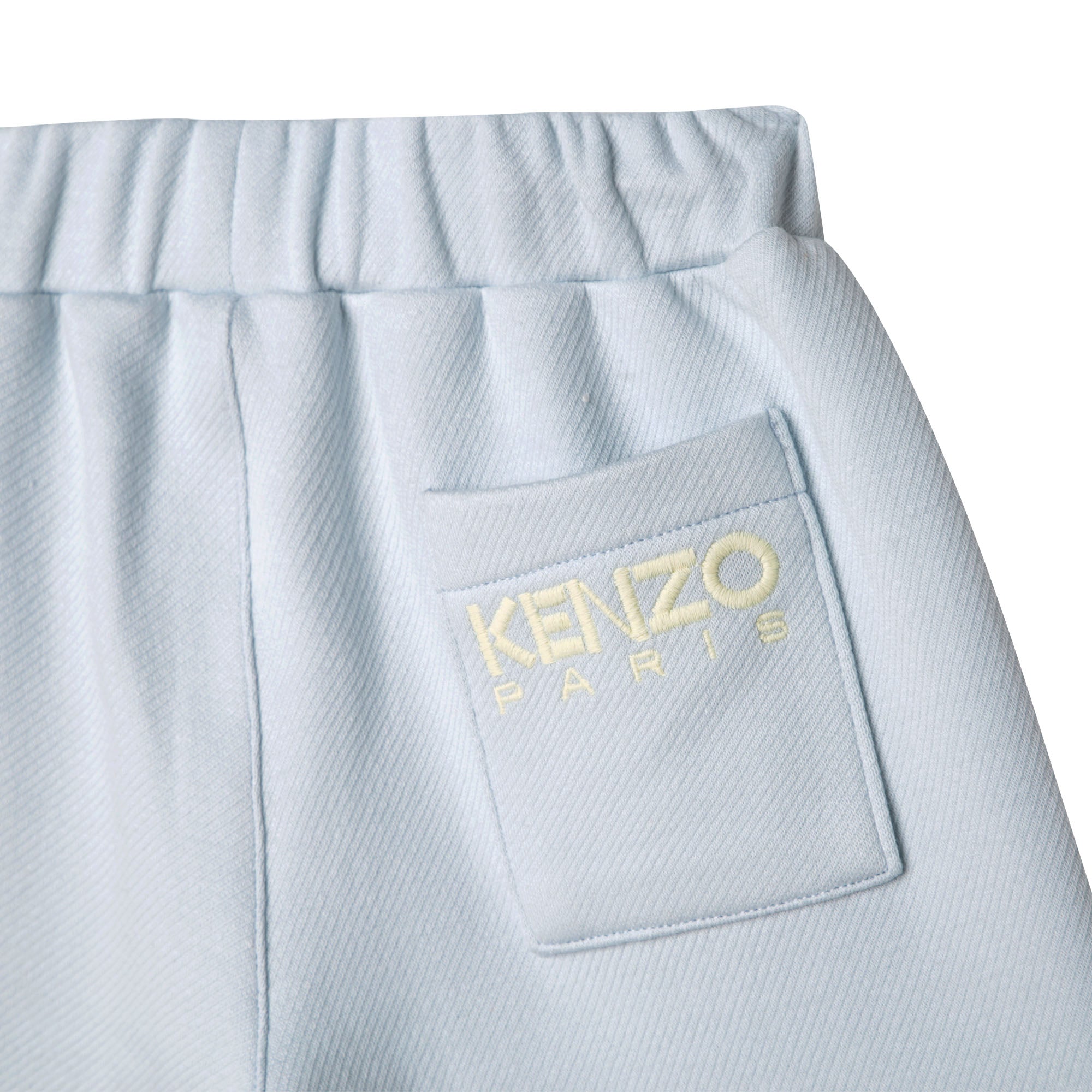 Cotton Bermuda shorts with side seam pockets - Glacier Blue