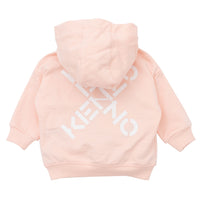 Veste à capuche zippée en molleton léger - Rose Petale