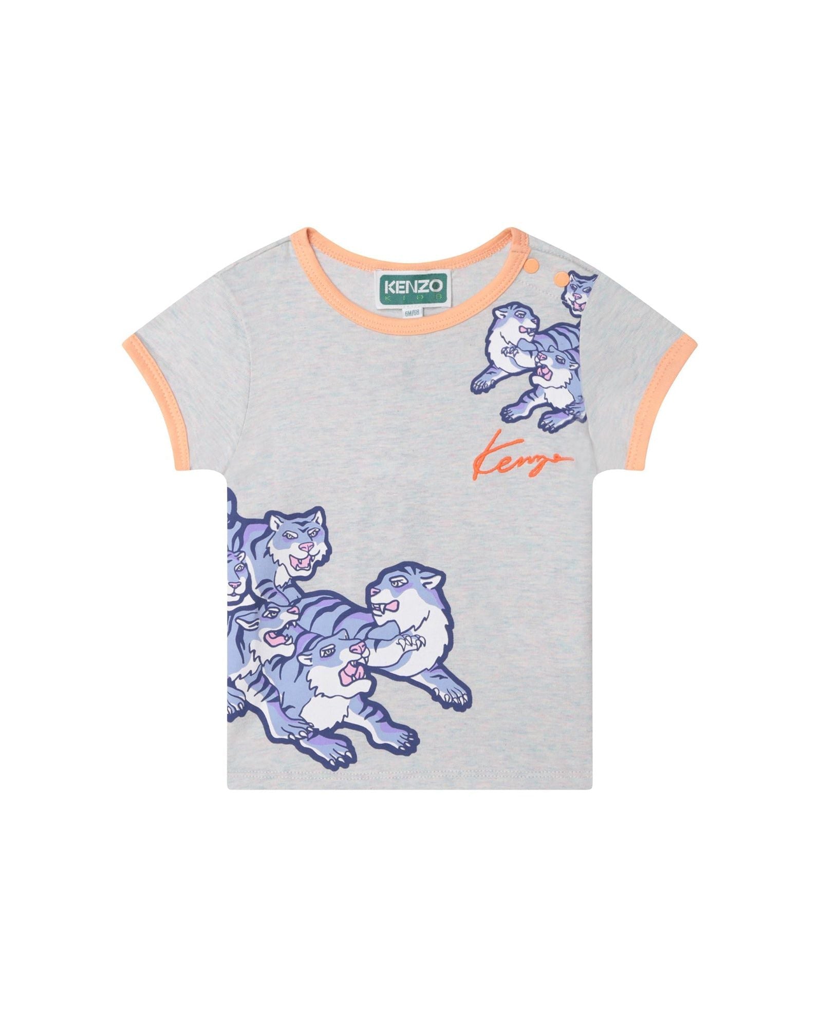 T-shirt manches courtes chiné - Glacier