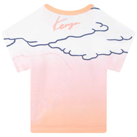T-shirt manches courtes fond imprimé intégral dégradé - Mango fonce
