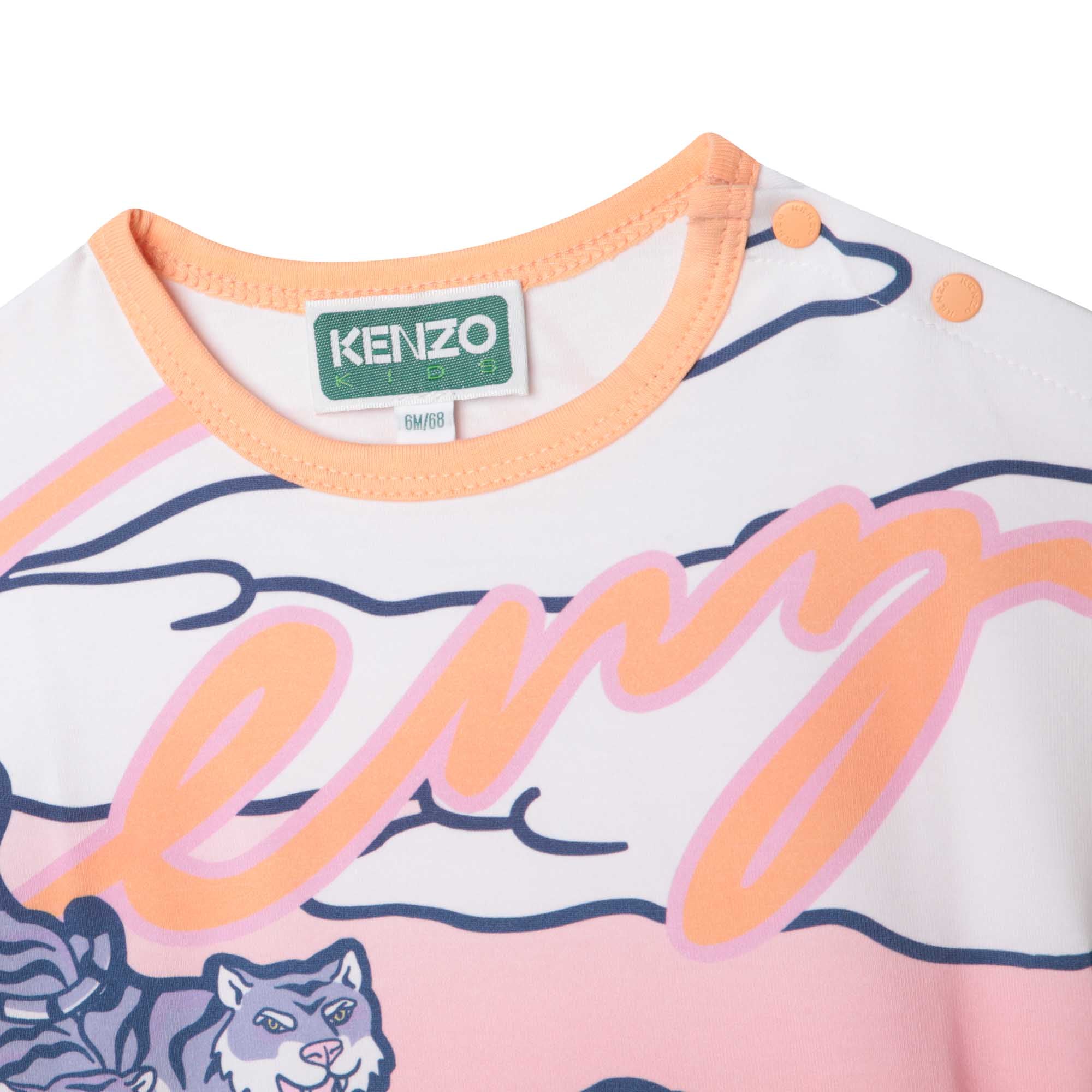 T-shirt manches courtes fond imprimé intégral dégradé - Mango fonce