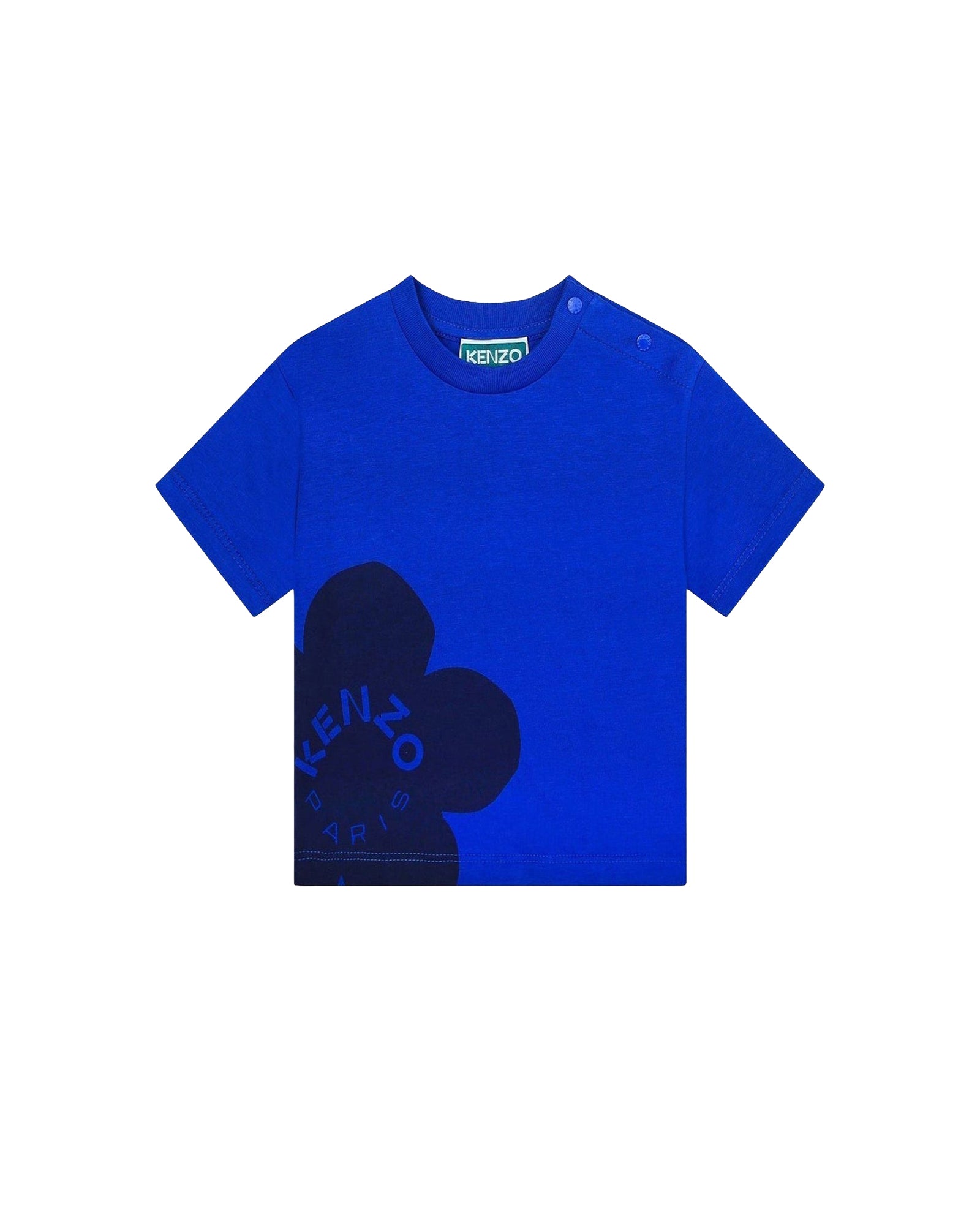 Cotton short-sleeved T-shirt - Wave Blue