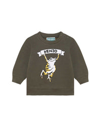 Sweatshirt en coton - Vert Army