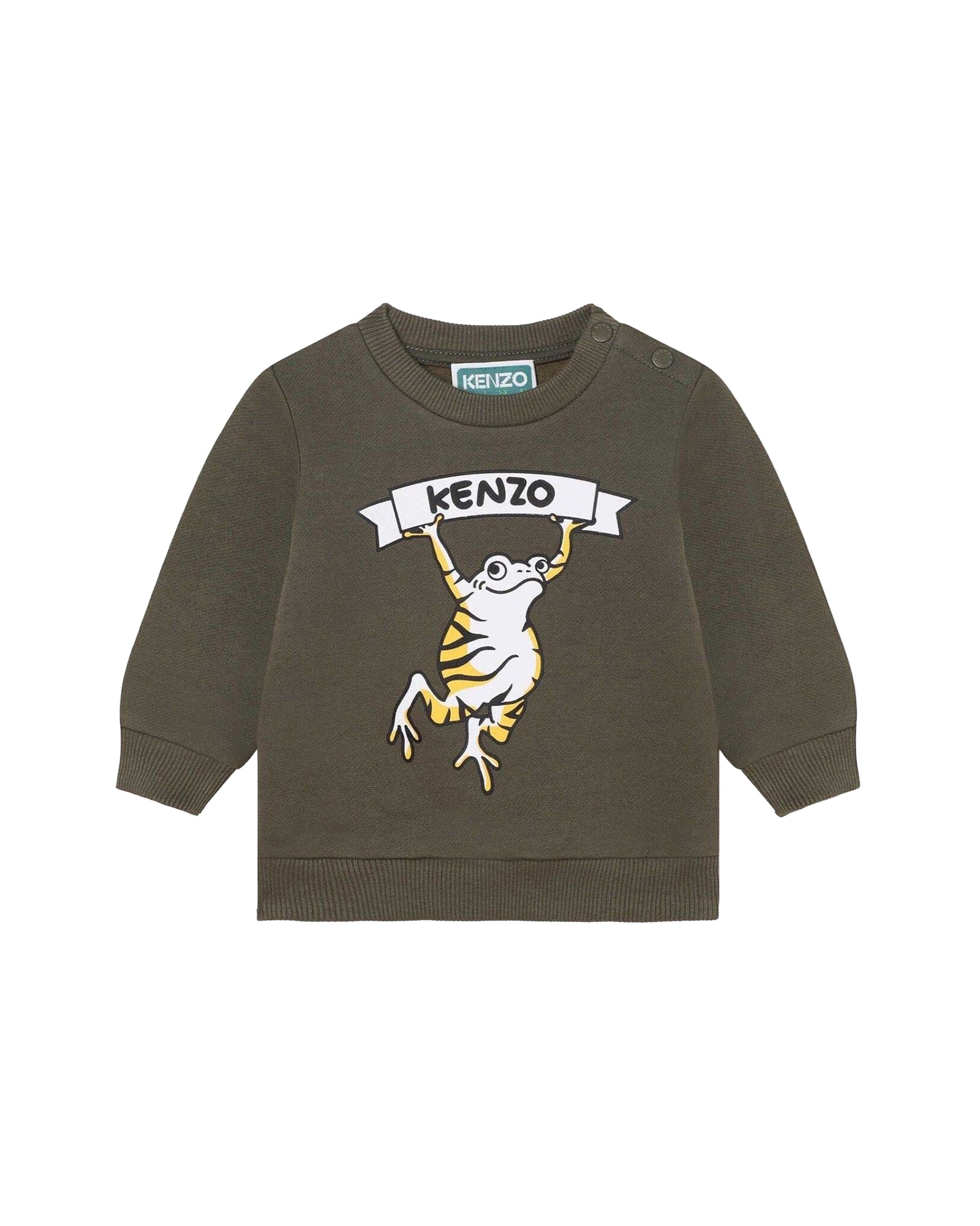 Sweatshirt en coton - Vert Army