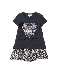 Ensemble t-shirt et short - Rose Petale